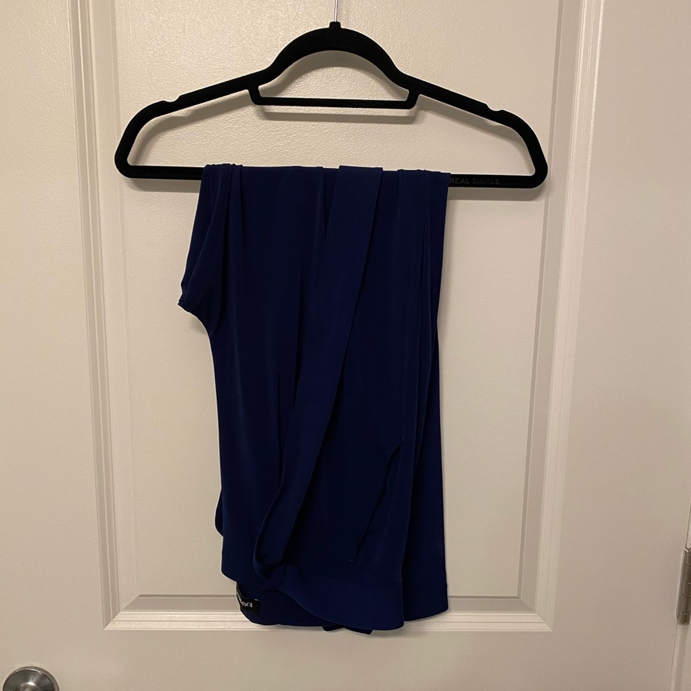 Express dark blue paperbag pants size medium
